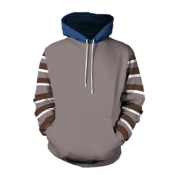 2024 Fashion Printed Striped Pattern men's Pullover Casual Simple Oversized Loose Hoodie Street Design Harajuku men's Sweatshirt