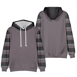 2024 Fashion Printed Striped Pattern men's Pullover Casual Simple Oversized Loose Hoodie Street Design Harajuku men's Sweatshirt