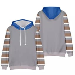 2024 Fashion Printed Striped Pattern men's Pullover Casual Simple Oversized Loose Hoodie Street Design Harajuku men's Sweatshirt