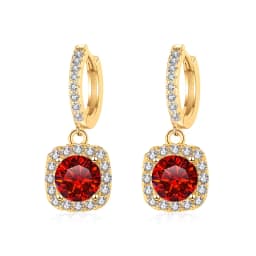 JoyceJelly 1ct Moissanite Earrings 18 Color Choice Solid Sterling Silver 925 Plated 18K Gold Fine Jewelry For Women WeddingParty