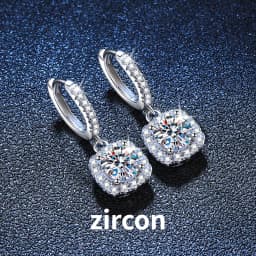 JoyceJelly 1ct Moissanite Earrings 18 Color Choice Solid Sterling Silver 925 Plated 18K Gold Fine Jewelry For Women WeddingParty