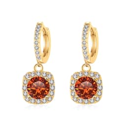 JoyceJelly 1ct Moissanite Earrings 18 Color Choice Solid Sterling Silver 925 Plated 18K Gold Fine Jewelry For Women WeddingParty