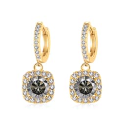 JoyceJelly 1ct Moissanite Earrings 18 Color Choice Solid Sterling Silver 925 Plated 18K Gold Fine Jewelry For Women WeddingParty