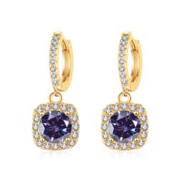 JoyceJelly 1ct Moissanite Earrings 18 Color Choice Solid Sterling Silver 925 Plated 18K Gold Fine Jewelry For Women WeddingParty