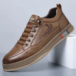 Trendy Men's Casual Shoes Simple Men's Retro Genuine Leather Shoes Elegant Formal  Commuter Work Shoes Free Delivery Loafers