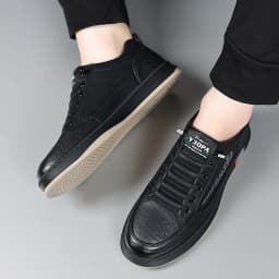Trendy Men's Casual Shoes Simple Men's Retro Genuine Leather Shoes Elegant Formal  Commuter Work Shoes Free Delivery Loafers