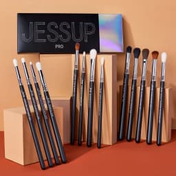 Jessup Eye Makeup Brushes Set Professional Eye Blending Brush Synthetic Blends Shadow Crease Pencil Smoky T338
