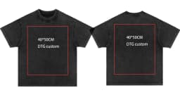TIDESHEC HipHop T Shirt Streetwear DTG Custom Graphics Cotton Men Oversize Harajuku Men Vintage Custom Short Sleeves