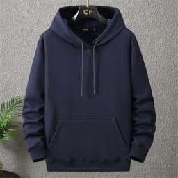 Large Size Men's Hoodie Jacket Hooded Long Sleeve Thick Warm Fleece Lined Sweatshirt Male Casual Winter 10XL 12XL Extra Big Plus