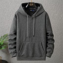 Large Size Men's Hoodie Jacket Hooded Long Sleeve Thick Warm Fleece Lined Sweatshirt Male Casual Winter 10XL 12XL Extra Big Plus