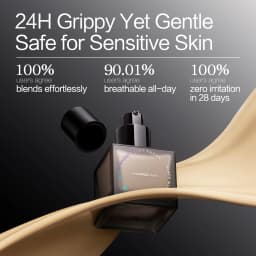 CARSLAN Black Magnet Soft Focus Liquid Foundation Matte Blurring Pores Flawless Finish Oil Control 24H Longlasting Face Makeup
