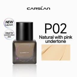 CARSLAN Black Magnet Soft Focus Liquid Foundation Matte Blurring Pores Flawless Finish Oil Control 24H Longlasting Face Makeup