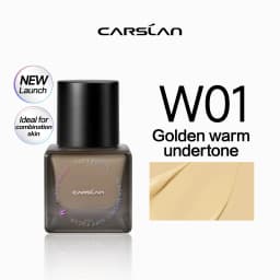 CARSLAN Black Magnet Soft Focus Liquid Foundation Matte Blurring Pores Flawless Finish Oil Control 24H Longlasting Face Makeup
