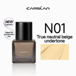 CARSLAN Black Magnet Soft Focus Liquid Foundation Matte Blurring Pores Flawless Finish Oil Control 24H Longlasting Face Makeup