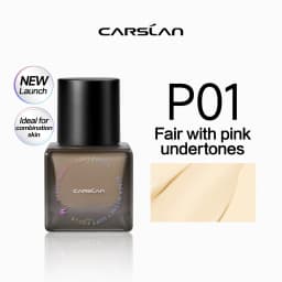 CARSLAN Black Magnet Soft Focus Liquid Foundation Matte Blurring Pores Flawless Finish Oil Control 24H Longlasting Face Makeup
