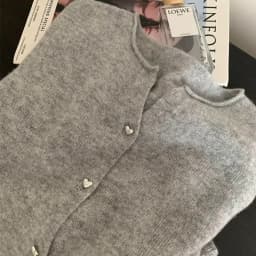 WinvyNee Women's Clothing Merino Wool Cardigans O Neck Long Sleeve Heart Sweaters Solid Outerwear Knitted Tops Autumn B1683001
