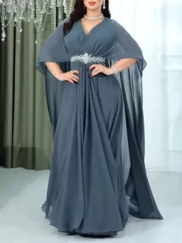 2026 Spring Summer Clothing Elegant Women Chiffon Long Dress Birthday Prom Party Evening Gowns African Robes Dubai Kaftan Abayas