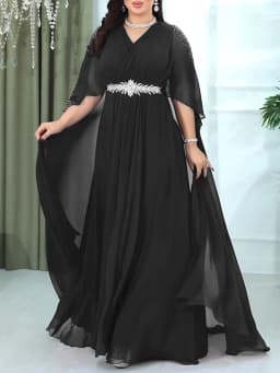 2026 Spring Summer Clothing Elegant Women Chiffon Long Dress Birthday Prom Party Evening Gowns African Robes Dubai Kaftan Abayas