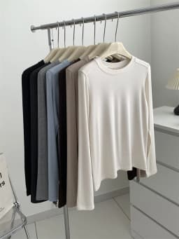 Silk Wool Splice Long Sleeve T-shirt Women Spring Summer Thin Soft Waxy Fit Solid Color Backing Top