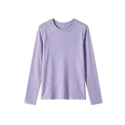 Silk Wool Splice Long Sleeve T-shirt Women Spring Summer Thin Soft Waxy Fit Solid Color Backing Top