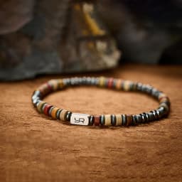 YOUNG&RICH Luxury Picasso Jasper Hematite Bracelet 4mm Bohemian Style Niche Accessory Handcrafted Unisex Bracelet