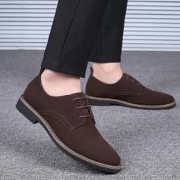 Mens Dress Shoes Legitimate Leather Shoe PU Suede Casual Men Designer Social Male Black Business Luxury Men's Wedding Summer Man