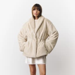 BJTZ Luxury Women’s Faux Fur Winter Coat Warm Thickened Thermal Insulated Jacket For Autumn Winter Cold Weather Outerwear