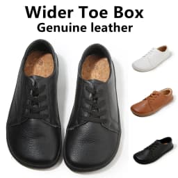 TONGLEPAO spring, autumn, barefoot, genuine leather men's women's sneakers with zero drop flat soft sole wider toe box light