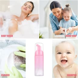Grafting Eyelash Cleaning Kit 60ML Empty Foam Pump Dispenser Pore Deep Cleaning Brush Eyelash Extension Tube EVA Storage Bag