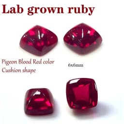 L-Ruby Sugar Tower Cut VVS1 Lab Grown Gemstone Pigeon Blood Red Certificate Advanced Charms Jewelry Making Materials Wholesale
