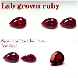 L-Ruby Sugar Tower Cut VVS1 Lab Grown Gemstone Pigeon Blood Red Certificate Advanced Charms Jewelry Making Materials Wholesale