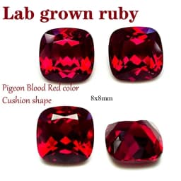 L-Ruby Sugar Tower Cut VVS1 Lab Grown Gemstone Pigeon Blood Red Certificate Advanced Charms Jewelry Making Materials Wholesale