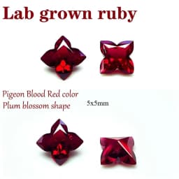 L-Ruby Sugar Tower Cut VVS1 Lab Grown Gemstone Pigeon Blood Red Certificate Advanced Charms Jewelry Making Materials Wholesale