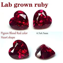 L-Ruby Sugar Tower Cut VVS1 Lab Grown Gemstone Pigeon Blood Red Certificate Advanced Charms Jewelry Making Materials Wholesale