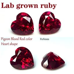 L-Ruby Sugar Tower Cut VVS1 Lab Grown Gemstone Pigeon Blood Red Certificate Advanced Charms Jewelry Making Materials Wholesale