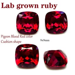 L-Ruby Sugar Tower Cut VVS1 Lab Grown Gemstone Pigeon Blood Red Certificate Advanced Charms Jewelry Making Materials Wholesale