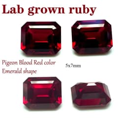 L-Ruby Sugar Tower Cut VVS1 Lab Grown Gemstone Pigeon Blood Red Certificate Advanced Charms Jewelry Making Materials Wholesale