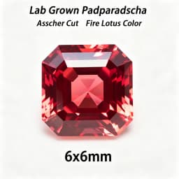 Lab Grown Padparadscha Cushion Cut Fire Lotus Color DIY Charms Jewelry Making Ring Necklace Earrings Main Materials Certificate