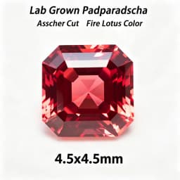 Lab Grown Padparadscha Cushion Cut Fire Lotus Color DIY Charms Jewelry Making Ring Necklace Earrings Main Materials Certificate