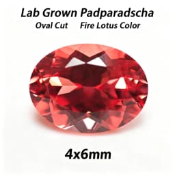 Lab Grown Padparadscha Cushion Cut Fire Lotus Color DIY Charms Jewelry Making Ring Necklace Earrings Main Materials Certificate