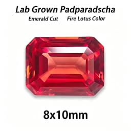 Lab Grown Padparadscha Cushion Cut Fire Lotus Color DIY Charms Jewelry Making Ring Necklace Earrings Main Materials Certificate