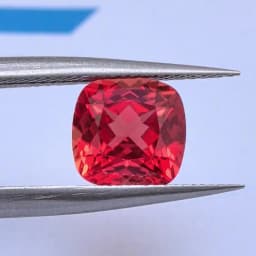 Lab Grown Padparadscha Cushion Cut Fire Lotus Color DIY Charms Jewelry Making Ring Necklace Earrings Main Materials Certificate