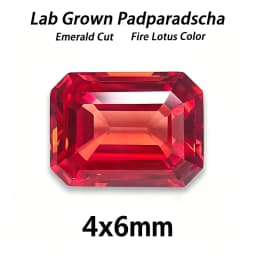 Lab Grown Padparadscha Cushion Cut Fire Lotus Color DIY Charms Jewelry Making Ring Necklace Earrings Main Materials Certificate