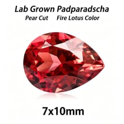 Lab Grown Padparadscha Cushion Cut Fire Lotus Color DIY Charms Jewelry Making Ring Necklace Earrings Main Materials Certificate