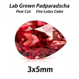 Lab Grown Padparadscha Cushion Cut Fire Lotus Color DIY Charms Jewelry Making Ring Necklace Earrings Main Materials Certificate
