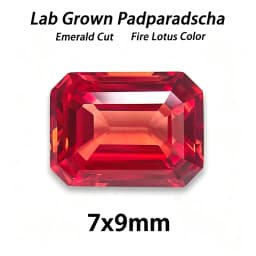 Lab Grown Padparadscha Cushion Cut Fire Lotus Color DIY Charms Jewelry Making Ring Necklace Earrings Main Materials Certificate