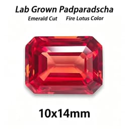 Lab Grown Padparadscha Cushion Cut Fire Lotus Color DIY Charms Jewelry Making Ring Necklace Earrings Main Materials Certificate