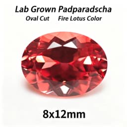 Lab Grown Padparadscha Cushion Cut Fire Lotus Color DIY Charms Jewelry Making Ring Necklace Earrings Main Materials Certificate