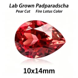 Lab Grown Padparadscha Cushion Cut Fire Lotus Color DIY Charms Jewelry Making Ring Necklace Earrings Main Materials Certificate