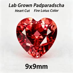 Lab Grown Padparadscha Cushion Cut Fire Lotus Color DIY Charms Jewelry Making Ring Necklace Earrings Main Materials Certificate